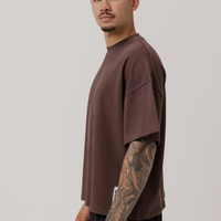 Heavyweight Boxy Tee in Umber