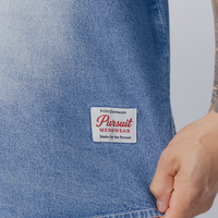 Drift Denim Shirt in Light Wash Denim