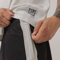 Track Stripe Short in Black
