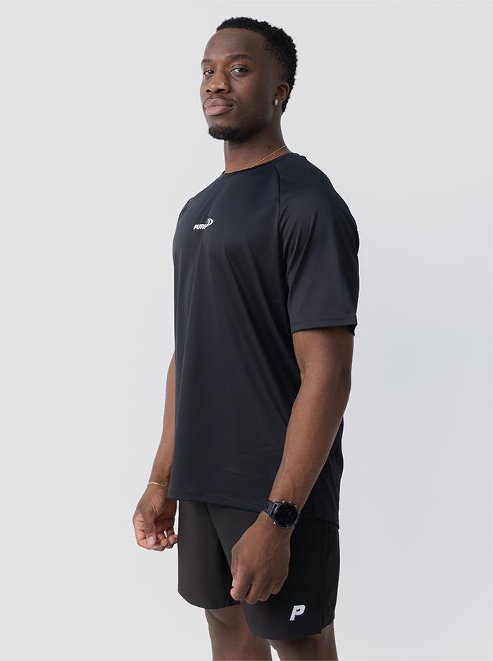 Move Logo Performance Tee - Black