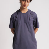 Larger Track Tee - Washed Navy