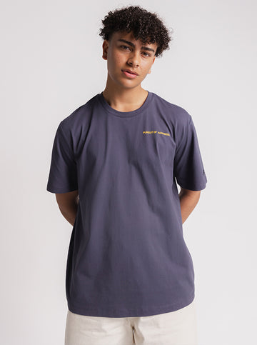 Larger Track Tee - Washed Navy