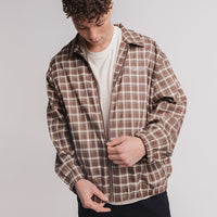 Plaid Harrington Jacket - Tan