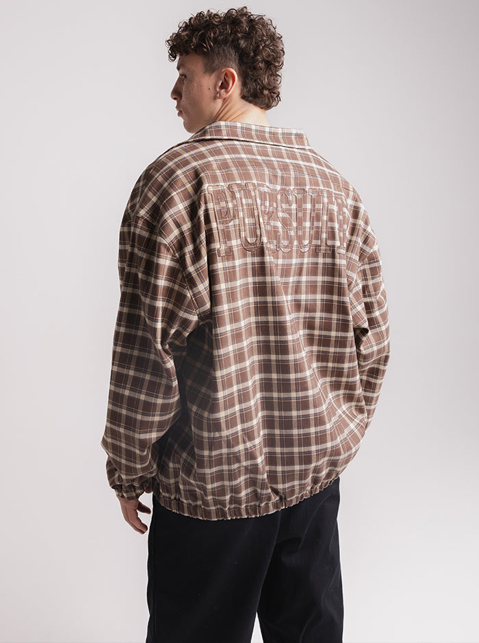 Plaid Harrington Jacket - Tan