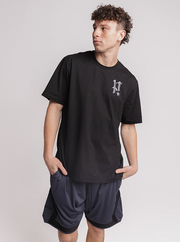 Chrome Track Tee - Black