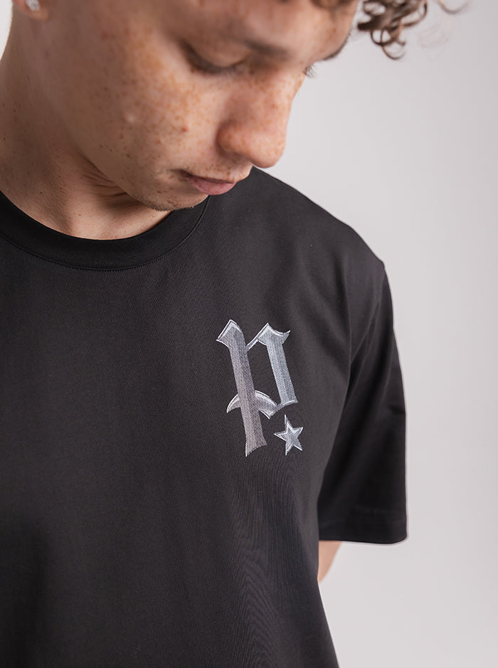 Chrome Track Tee - Black