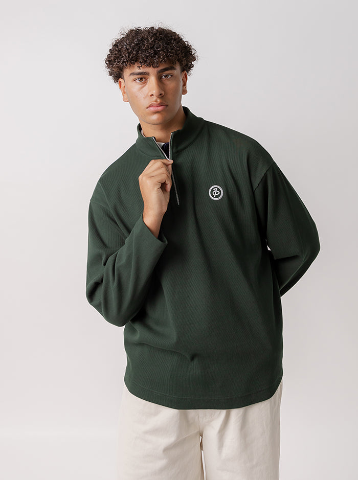 Quarter Zip Pullover - Masters Green