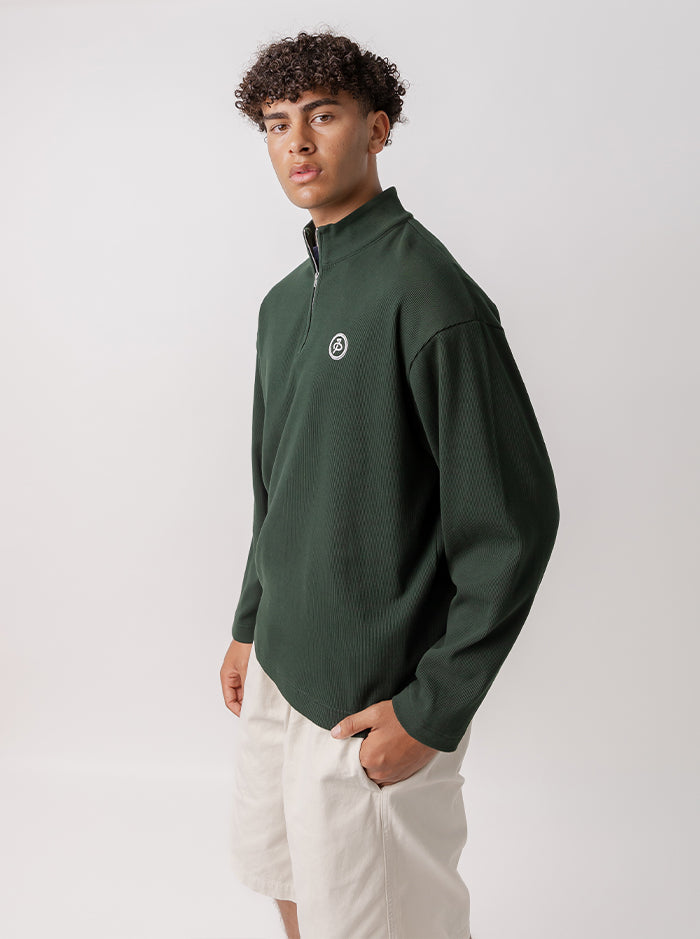 Quarter Zip Pullover - Masters Green