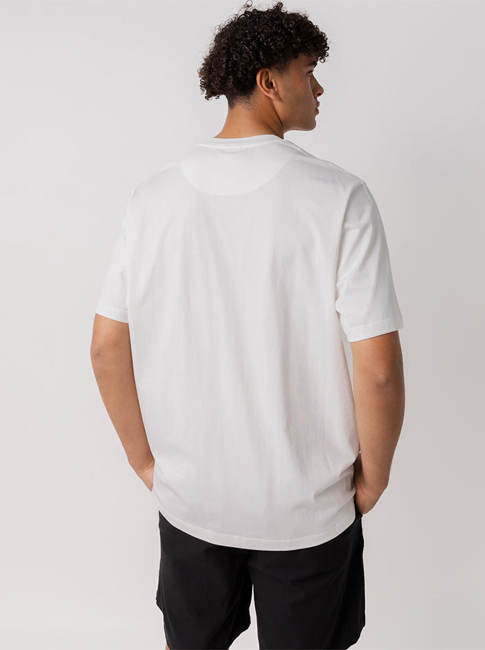 Blur Logo Track Tee - White