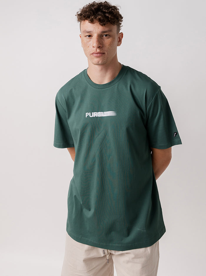 Blur Logo Track Tee - Stadium Green