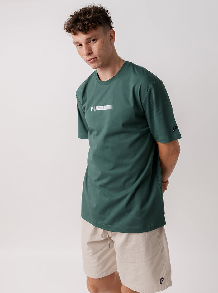 Blur Logo Track Tee - Stadium Green