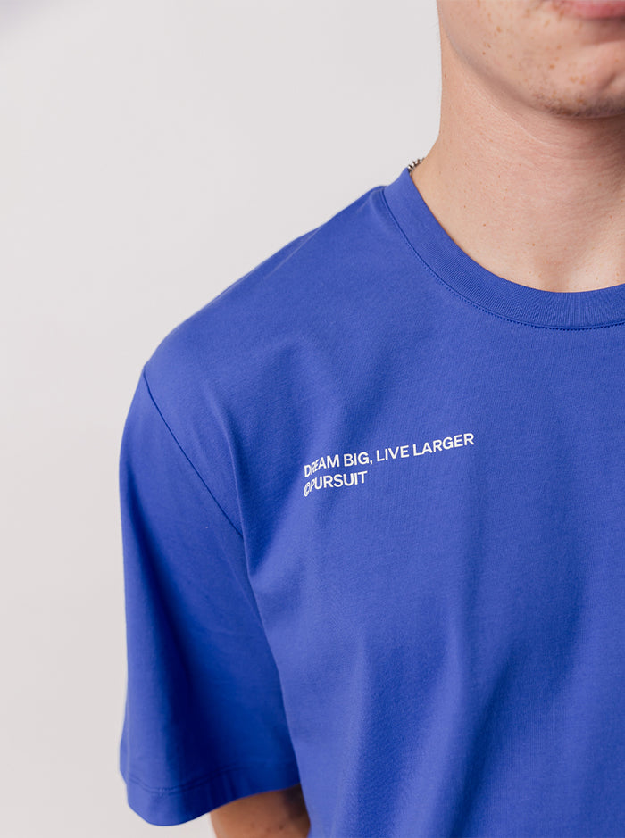 Dream Big Track Tee - Royal Blue