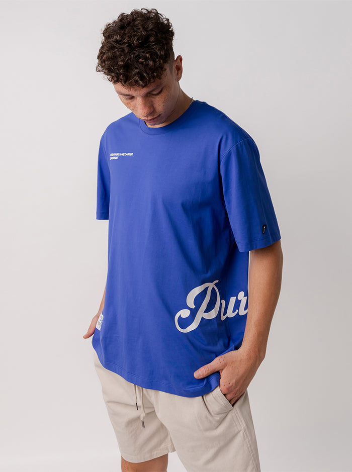 Dream Big Track Tee - Royal Blue