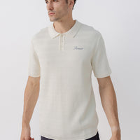 Textured Knit Polo