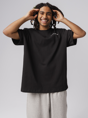 Classic Logo Heavyweight Track Tee - Court Black