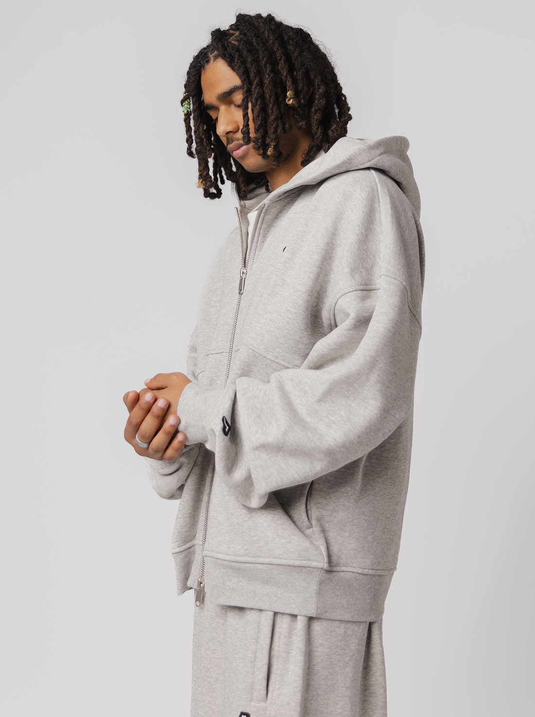 Heavyweight Zip Up - Champion Grey