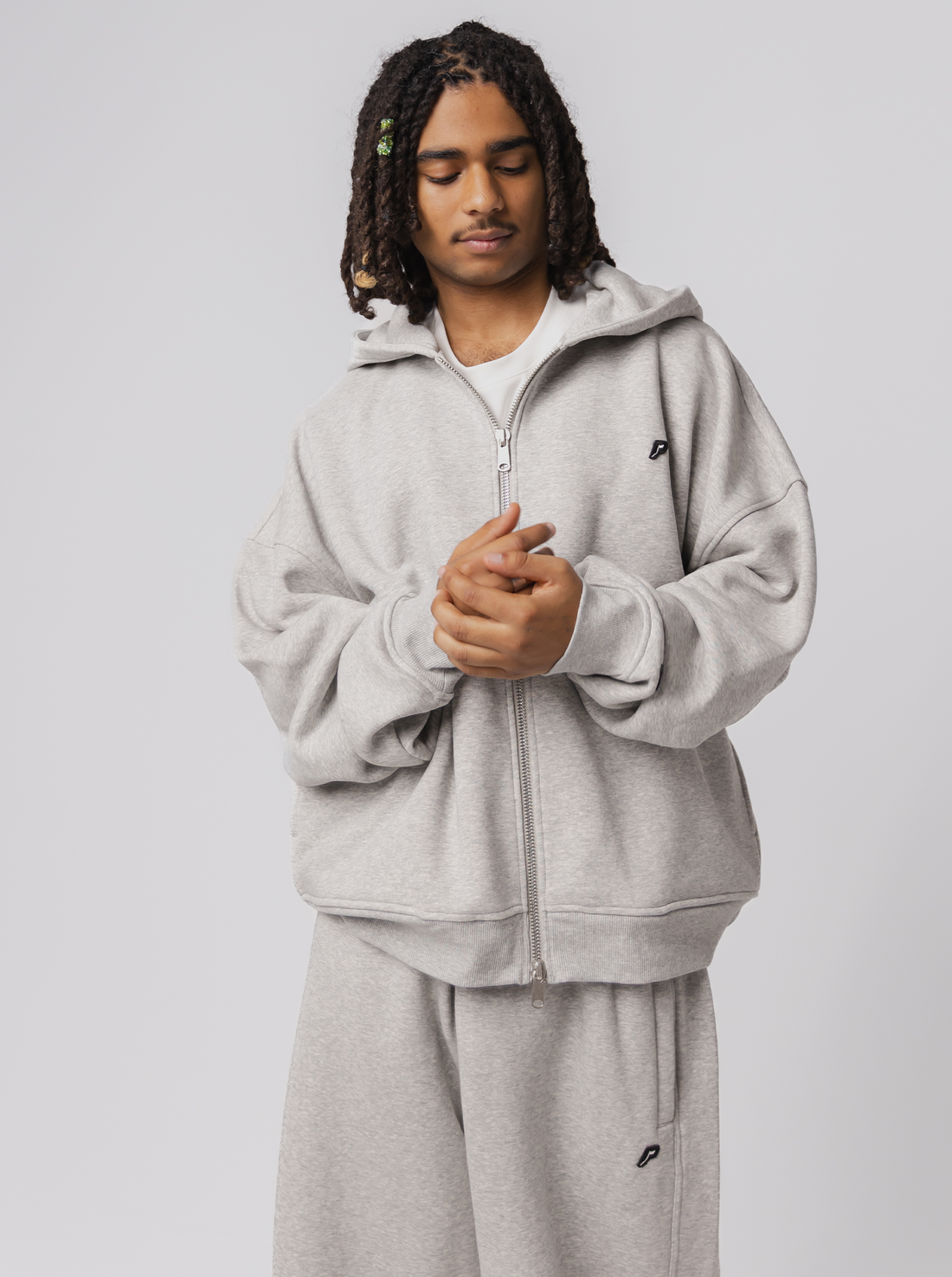 Heavyweight Zip Up - Champion Grey