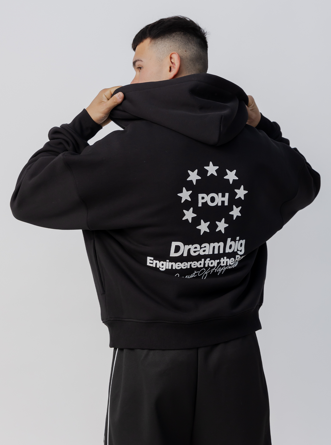 Star Heavyweight Zip Up in Court Black