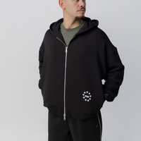 Star Heavyweight Zip Up in Court Black