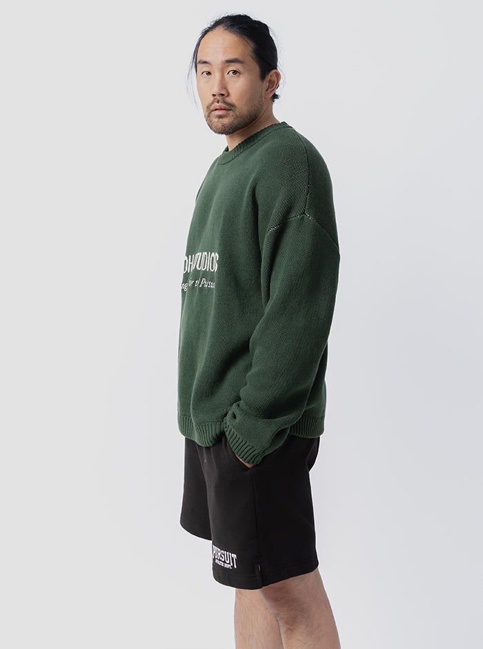 Pursuit Embroidered Knit - Stadium Green