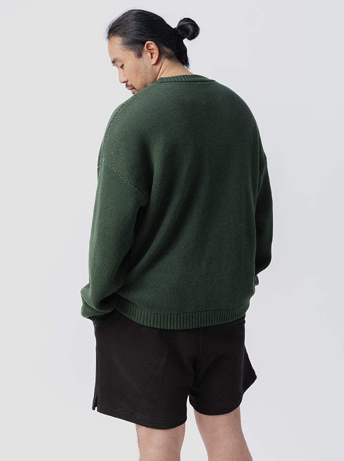 Pursuit Embroidered Knit - Stadium Green