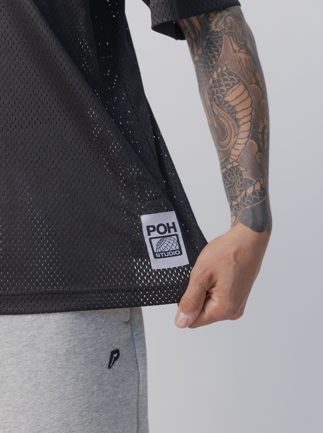 Studio Mesh Jersey - Court Black