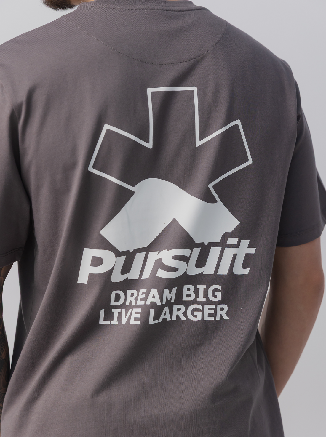 Calm Track Tee in Concrete