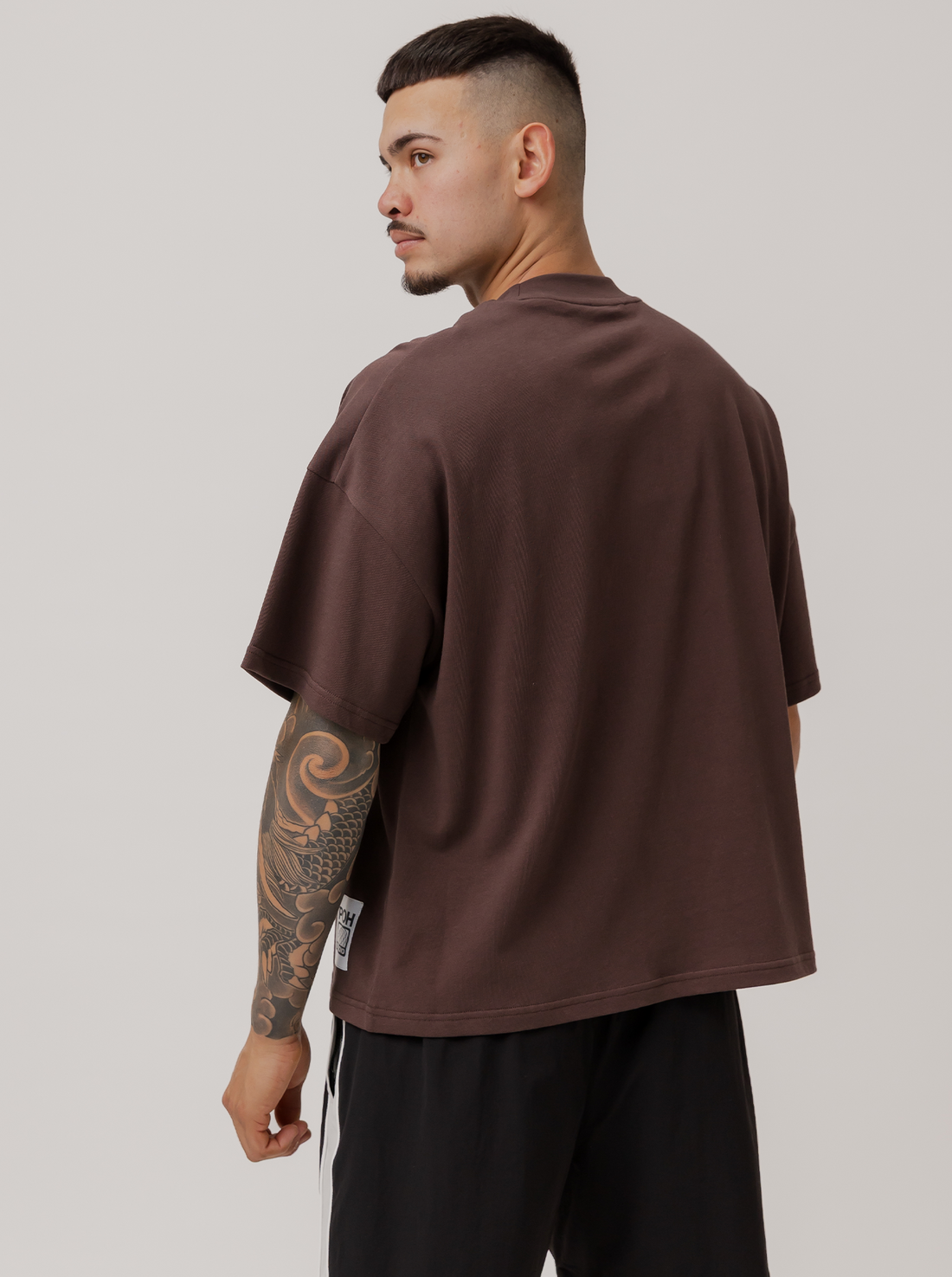 Heavyweight Boxy Tee in Umber