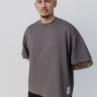 Heavyweight Boxy Tee in Concrete