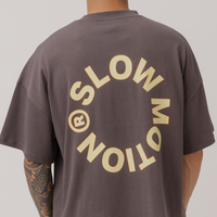 Slow Motion Boxy Tee in Concrete