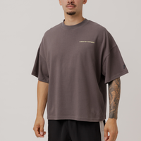 Slow Motion Boxy Tee in Concrete