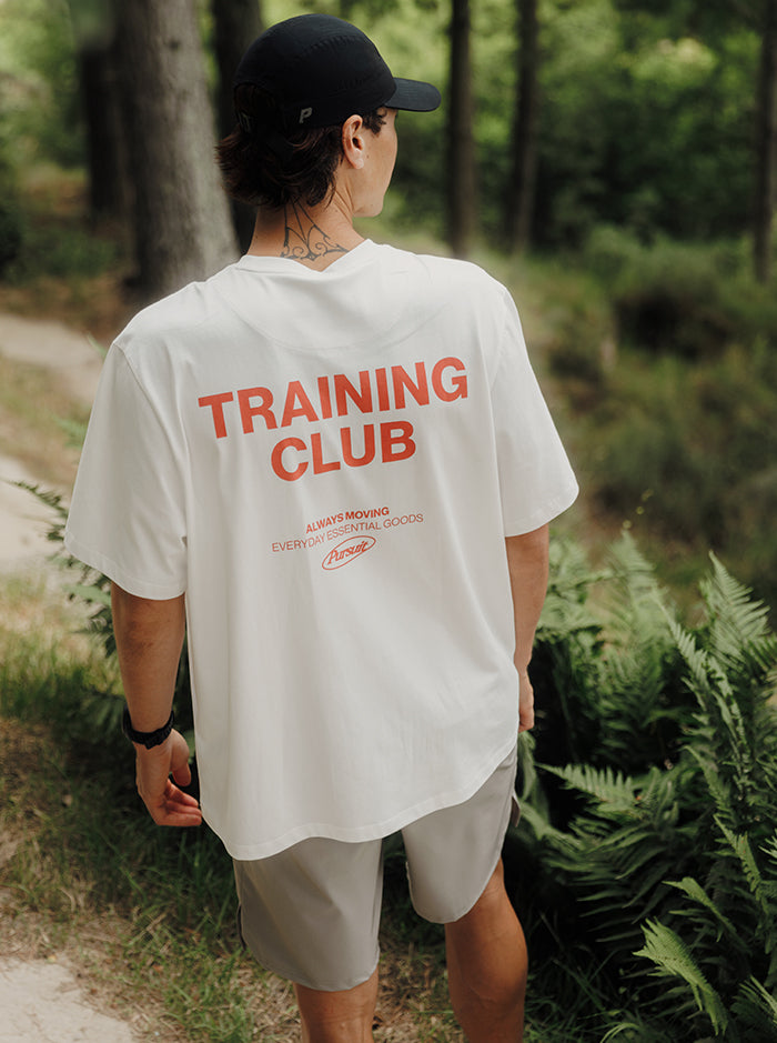 Training Track Tee in White